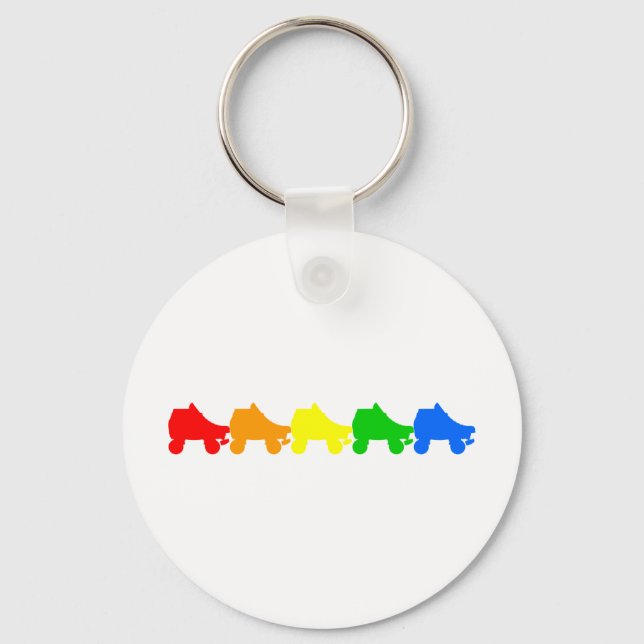 Porte-clés roulette arc-en-ciel (Recto)