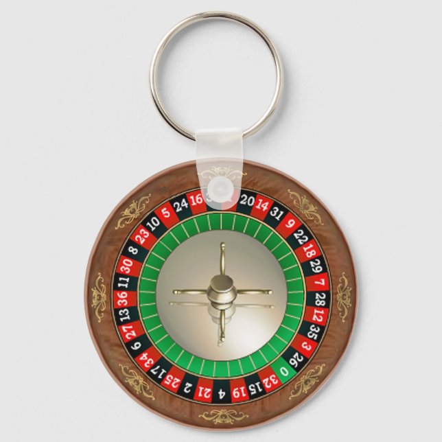 Porte-clés Roulette basic button key chain (Recto)