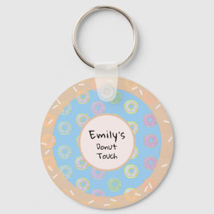 Porte-clés Round Donut Touch Blue