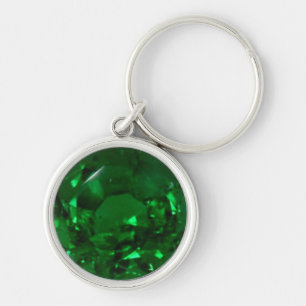 Porte-clés Round Emerald Keychain