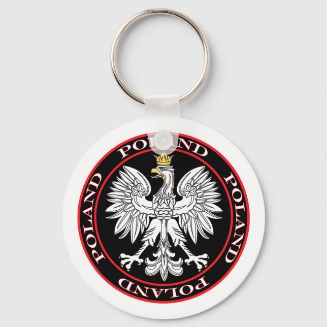 Porte-clés Round Polish Eagle (Recto)