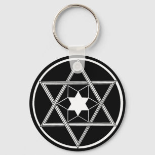 Porte-clés Round Star of David