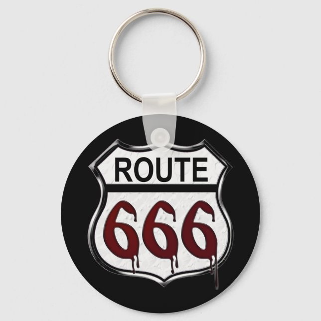 Porte-clés Route 666 (Recto)