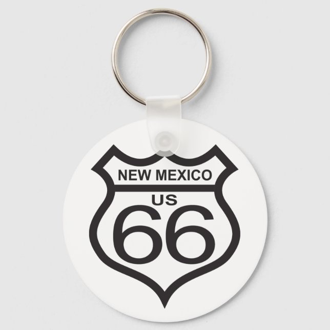 Porte-clés Route 66 du Nouveau-Mexique (Recto)