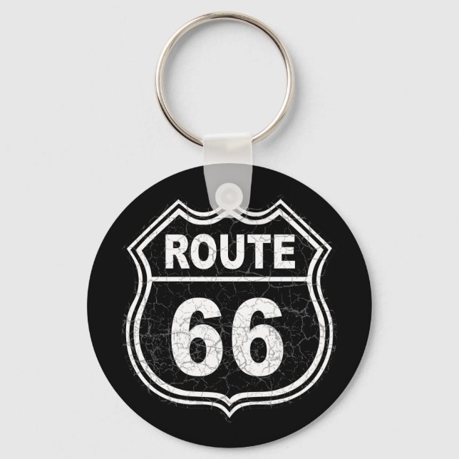 Porte-clés Route 66 en détresse (Recto)