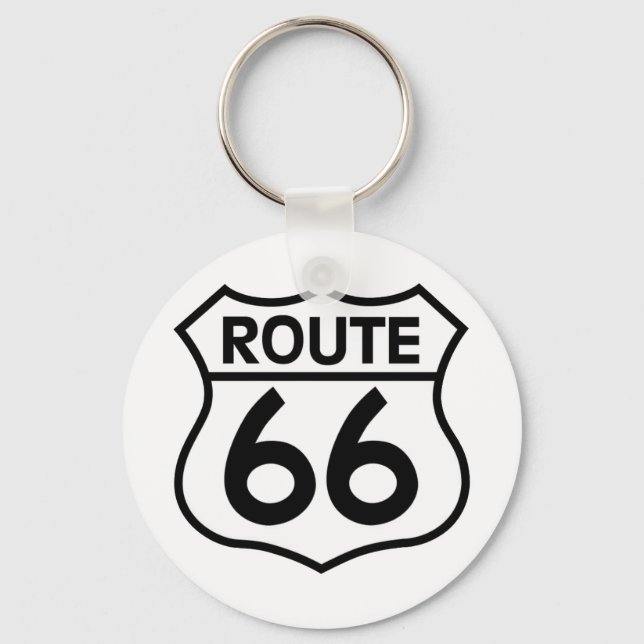 Porte-clés Route 66 Highway Sign Apparel & Gifts (Recto)