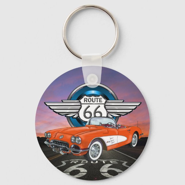 Porte-clés Route 66 Keychain - SRF (Recto)