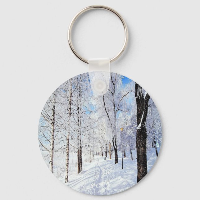 Porte-clés Route de neige (Recto)