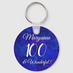 Porte-clés Royal Blue 100 et merveilleuse fête d'anniversair