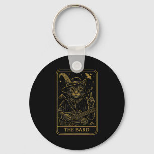 Porte-clés Rpg Gamer Le Bard D20 Dice Nerdy Geek Chat Hommes