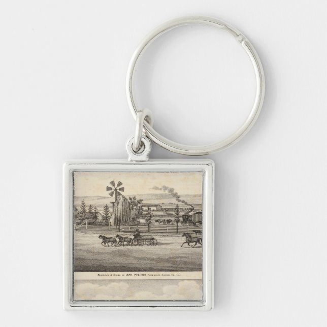 Porte-clés Rres de Peacock, Willow Glen (Devant)