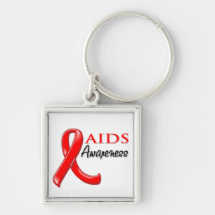 Porte-clés Ruban de conscience d'HIV de SIDA