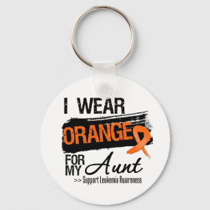 Porte-clés Ruban de leucémie pour ma tante