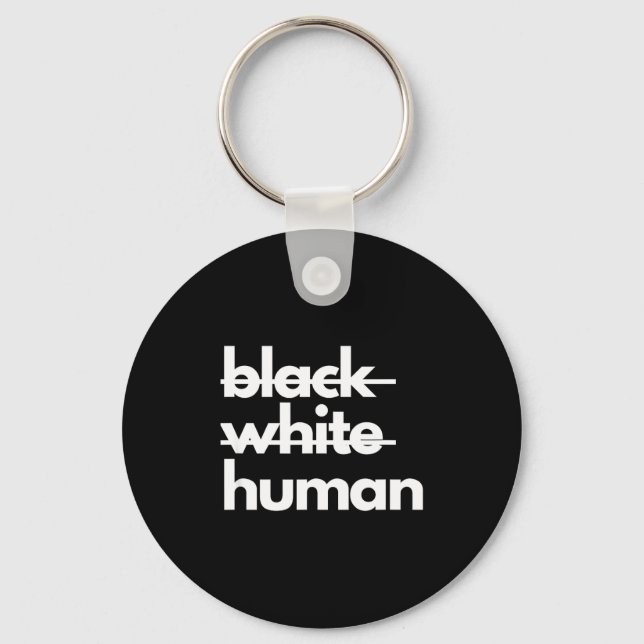 Porte-clés Ruban de sensibilisation à l'injustice raciale hum (Recto)