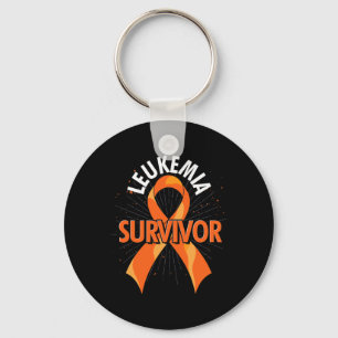 Porte-clés Ruban orange soutien lutte contre le cancer Sensib