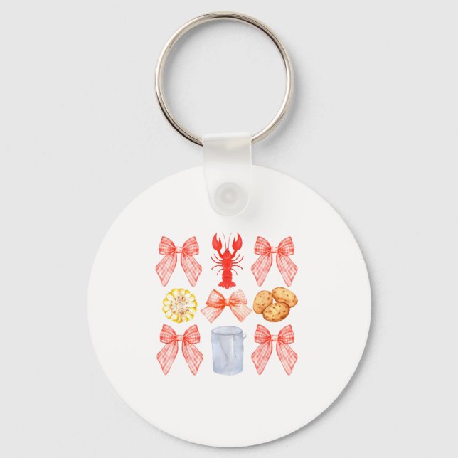 Porte-clés Ruban Rose Mignon Coquette Bouillon d'écrevisses F (Recto)
