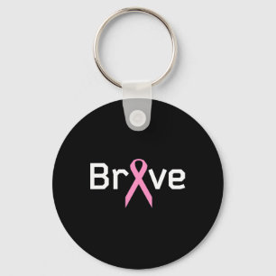 Porte-clés Ruban Rose Monde Brave soutien aux survivants du c