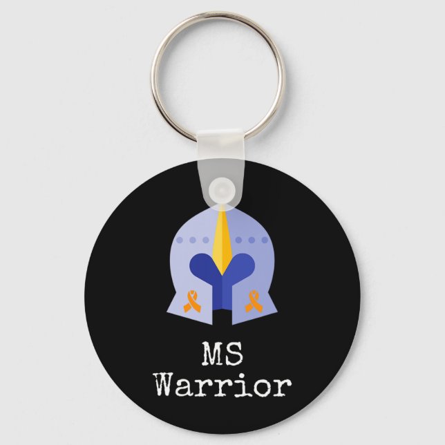 Porte-clés Rubans Warrior W Knight Et Orange Pour Mme Laurene (Recto)