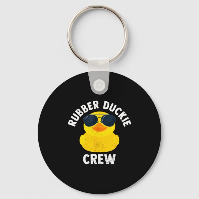 Porte-clés Rubber Duckie Crew Funny Rubber Duck  (Recto)