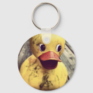 Porte-clés Rubber Jaune Ducky Couvert en Dirt!
