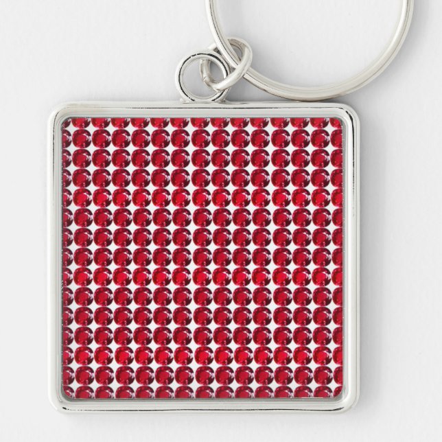 Porte-clés Ruby Gemstone Art, Porte - clé rouge (Devant)