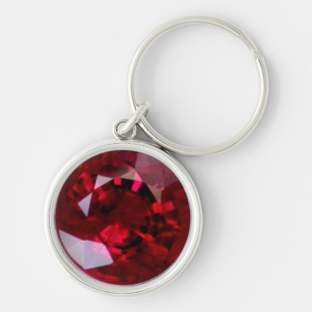 Porte-clés Ruby Gemstone Porte - clé (Devant)