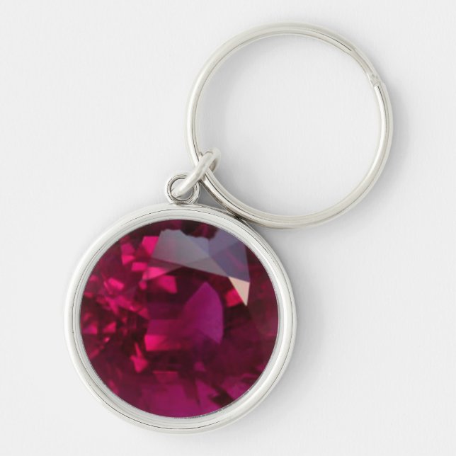 Porte-clés Ruby Gemstone Porte - clé (Devant)