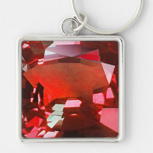 Porte-clés Ruby Gemstone Red