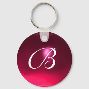 Porte-clés RUBY MONOGRAM ,red pink