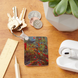 Porte-clés Rue Montorgueil avec drapeaux de Claude Monet