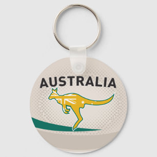 Porte-clés Rugby Ball Australie kangourou wallaby