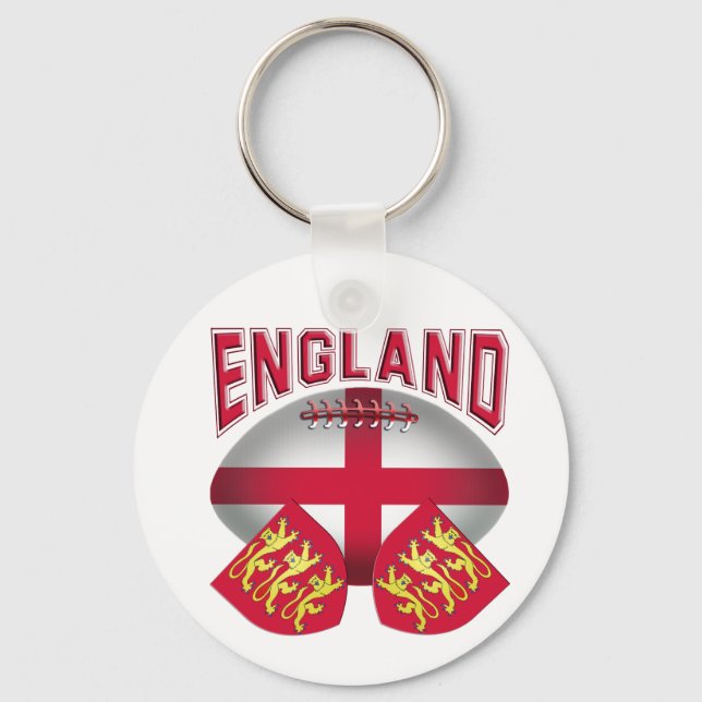 Porte-clés Rugby Ball Flag of England (Recto)