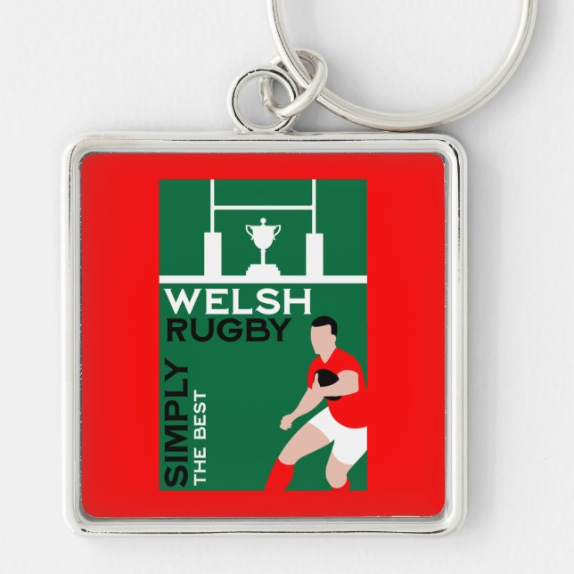 Porte-clés Rugby Wales Fan Art (Devant)
