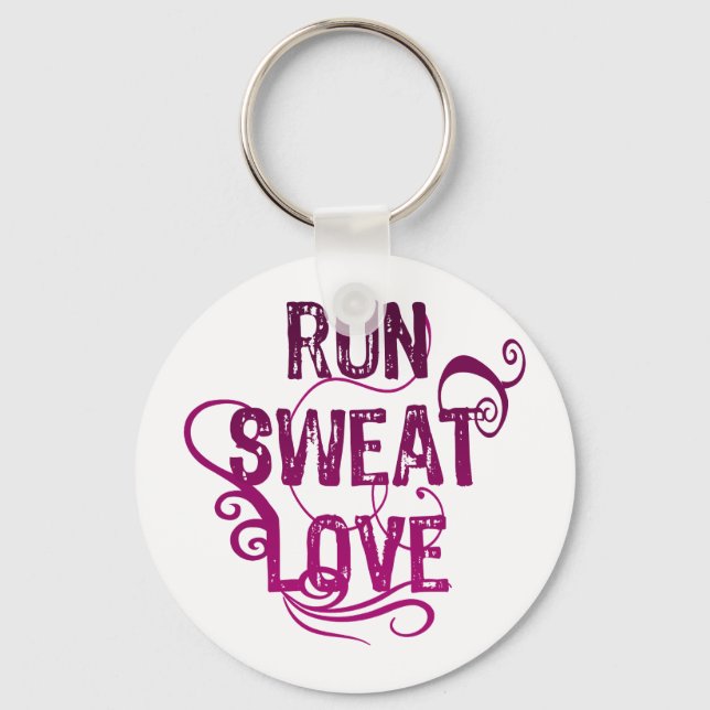 Porte-clés Run Sweat Love (Recto)