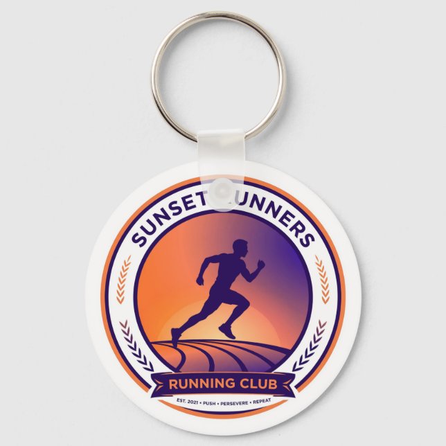 Porte-clés Running Club Sunset Runner Keychain (Recto)