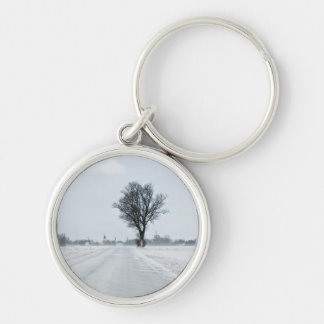 Porte-clés Rural winter road