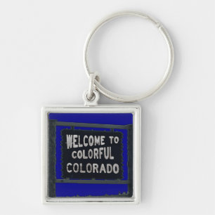 Porte-clés Russe Bienvenue Colorado bleu porte - clé