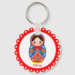 Porte-clés Russe Matryoshka, Porte - clé de poupées de Babush