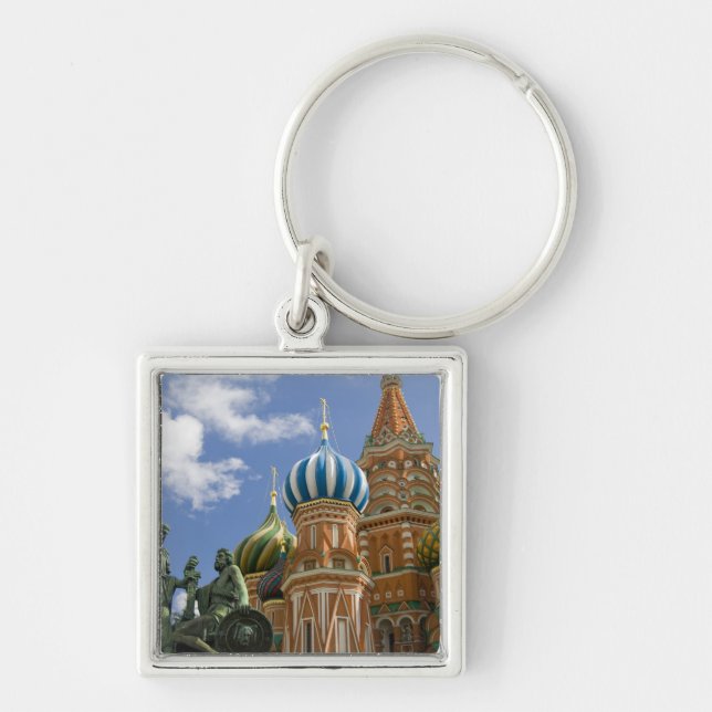 Porte-clés Russie, Moscou, place Rouge. St. Basil's 3 (Devant)