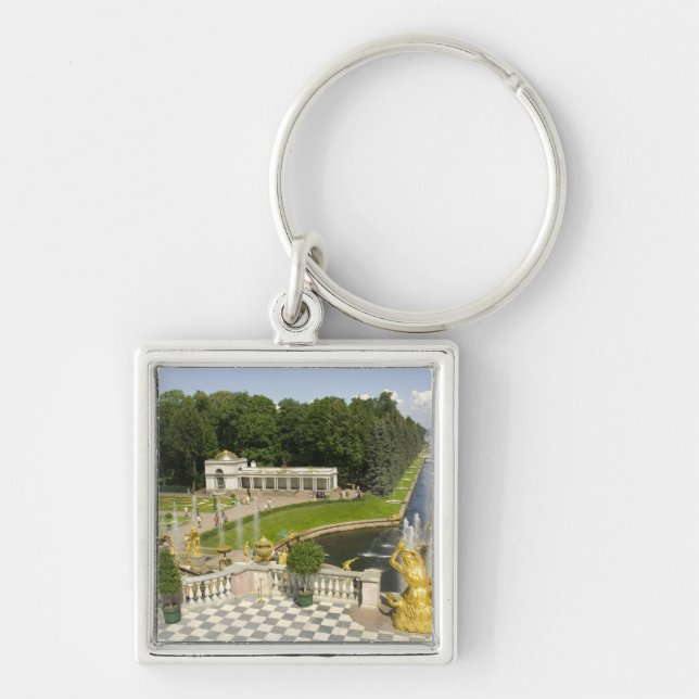 Porte-clés Russie. Petrodvorets. Palais de Peterhof. Pierre l (Devant)