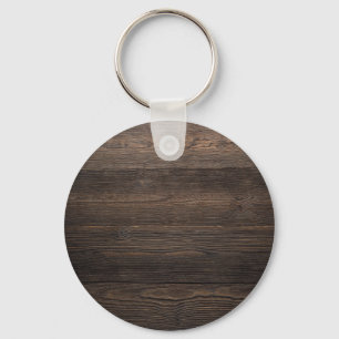 Porte-clés Rustic Dark Brown WOOD LOOK texture