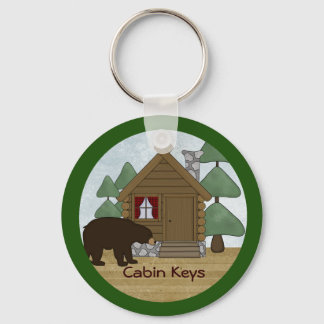 Porte-clés Rustic Lodge Cabine Keys avec ours