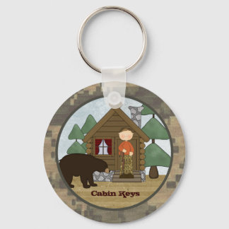 Porte-clés Rustic Lodge Clés Cabines Camo avec ours