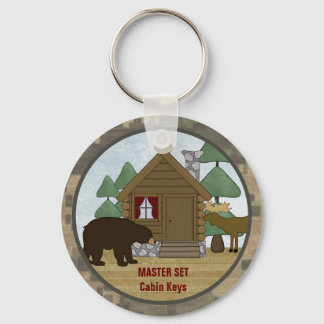 Porte-clés Rustic Lodge : Clés de Cabine avec ours