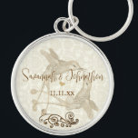 Porte-clés Rustic Romantic Hummingbird Kiss Love BirdWedding<br><div class="desc">Lovebird Theme Cottagecore Farmcore Aesthetic For that New Car you got her for your Wedding Anniversary or for their Wedding Day Getaway Car to drive off in at the Wedding Ceremony. OR after all these wonderful years NOW for your 10th Anniversary , GO BIG! Aluminum is common in cars, so......</div>