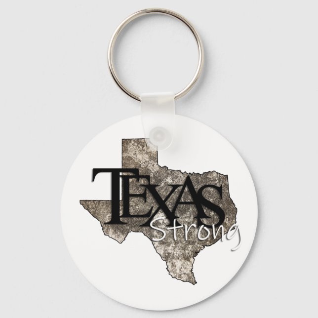 Porte-clés Rustique Texas Strong (Recto)