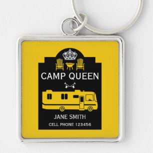 Porte-clés RV Camping Queen USA