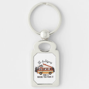 Porte-clés RV Camping Tent Trailer Home est l'endroit où vous
