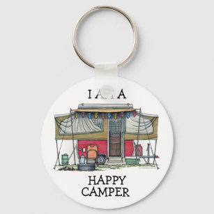 Porte-clés RV Cute Popup Camper Travel Trailer