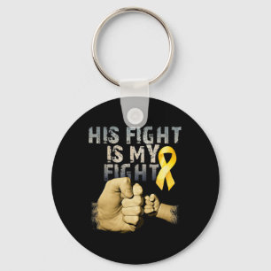 Porte-clés Sa Lutte Est Ma Lutte Contre Le Cancer De L'Enfanc